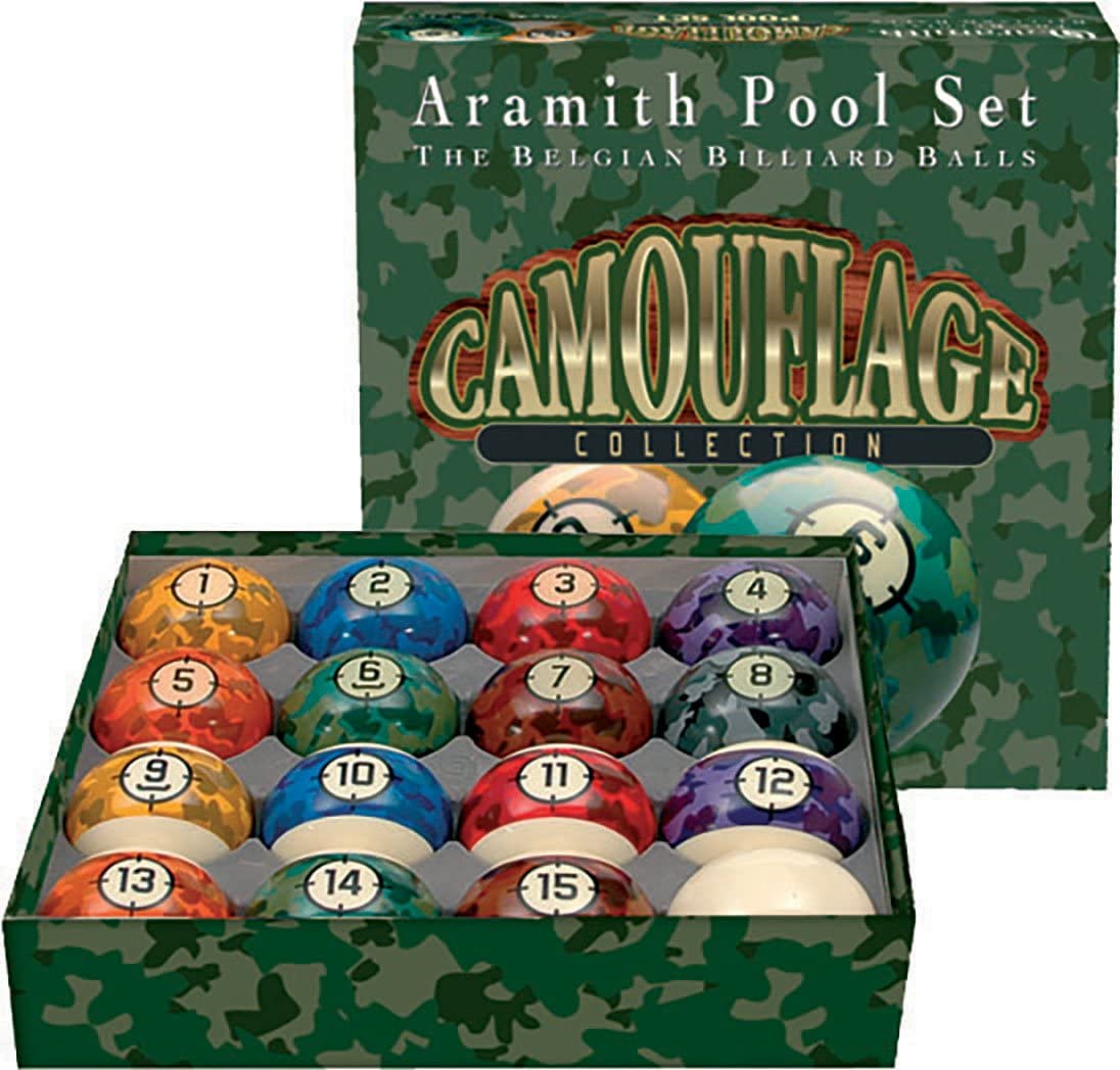 Aramith Juego de Bolas de Billar Camouflage Collection Series