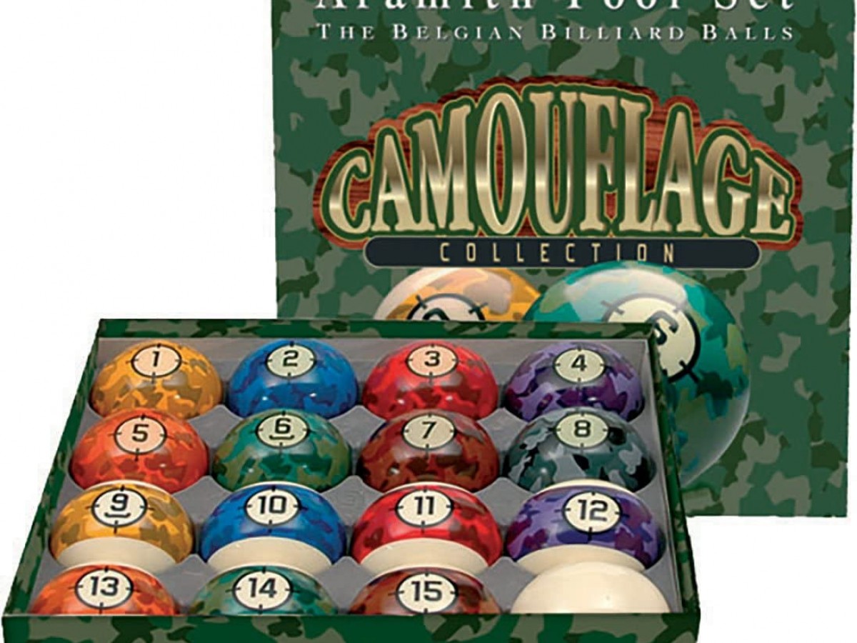 Aramith Juego de Bolas de Billar Camouflage Collection