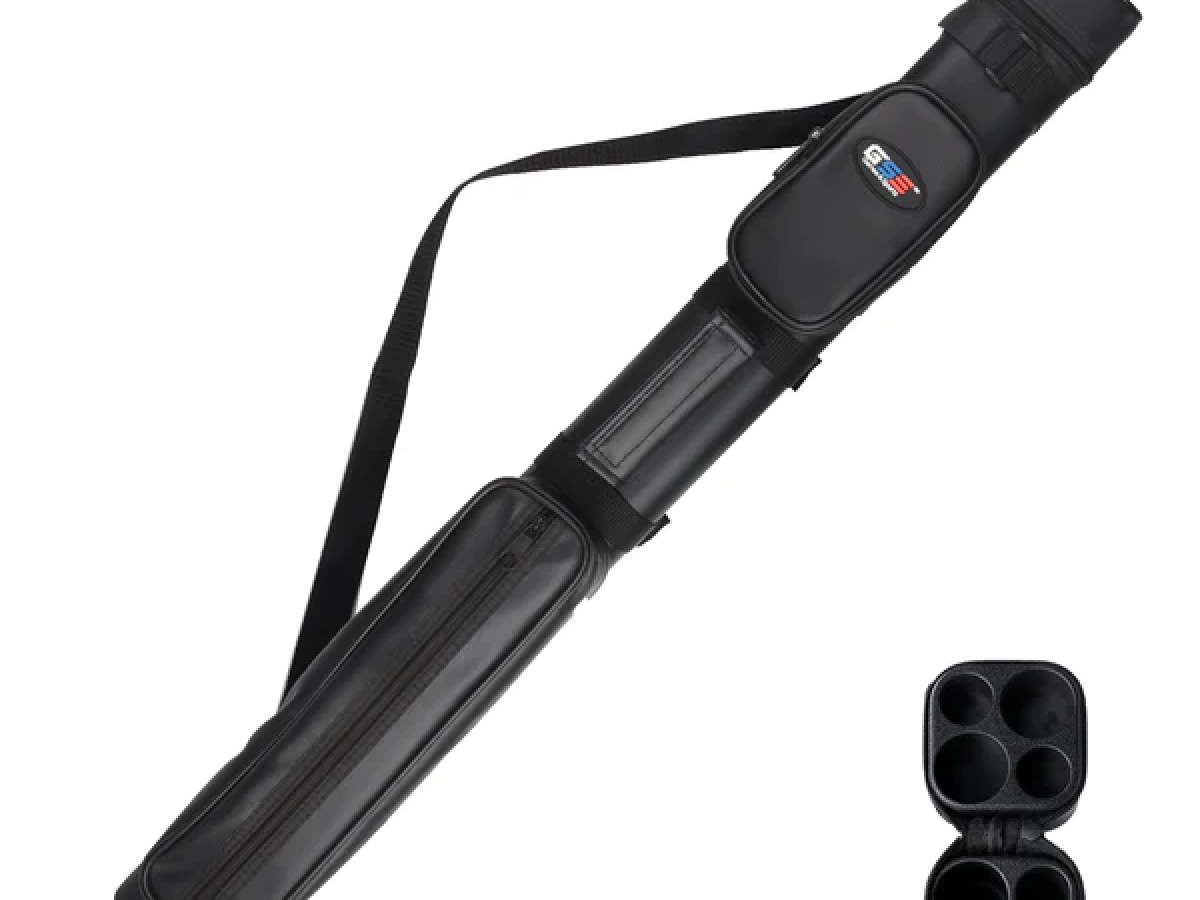 Estuche de Transporte para Taco de Billar Cuadrado Duro 2x2 con Bolsa de Accesorios para Tacos (5 colores disponibles) Series