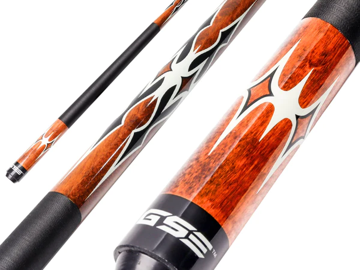 Taco de Billar Portátil de 58" y 2 Piezas de Arce Canadiense para Práctica y uso Comercial (Marrón, 18-21 oz)