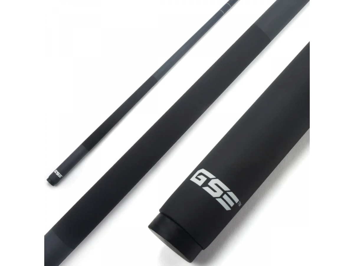 Taco de Billar Portátil Desmontable compuesto de Grafito de Fibra de Vidrio de 58 " y 2 Piezas para uso Comercial, Bar y Casa, Negro (18-21oz)