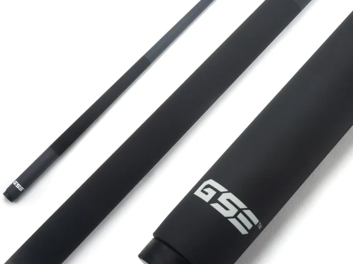 Taco de Billar Portátil Desmontable compuesto de Grafito de Fibra de Vidrio de 58 " y 2 Piezas para uso Comercial, Bar y Casa, Negro (18-21oz)