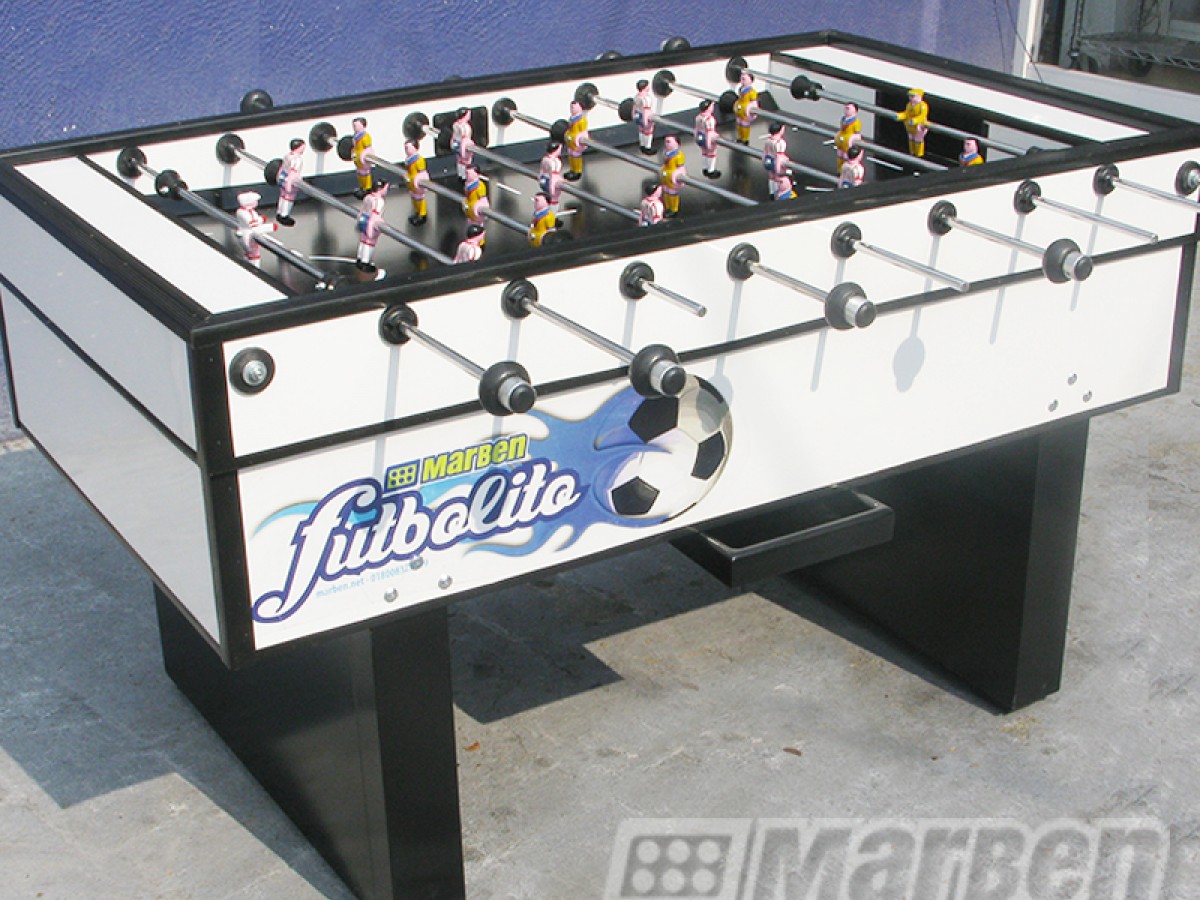 Futbolito Super Color Formica Blanca