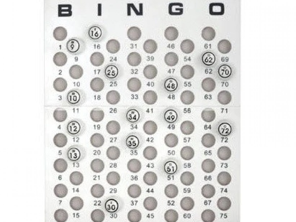 Tablero Maestro de Bingo para tamaño de Bolas de Ping Pong