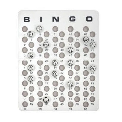 Tablero Maestro de Bingo para tamaño de Bolas de Ping Pong