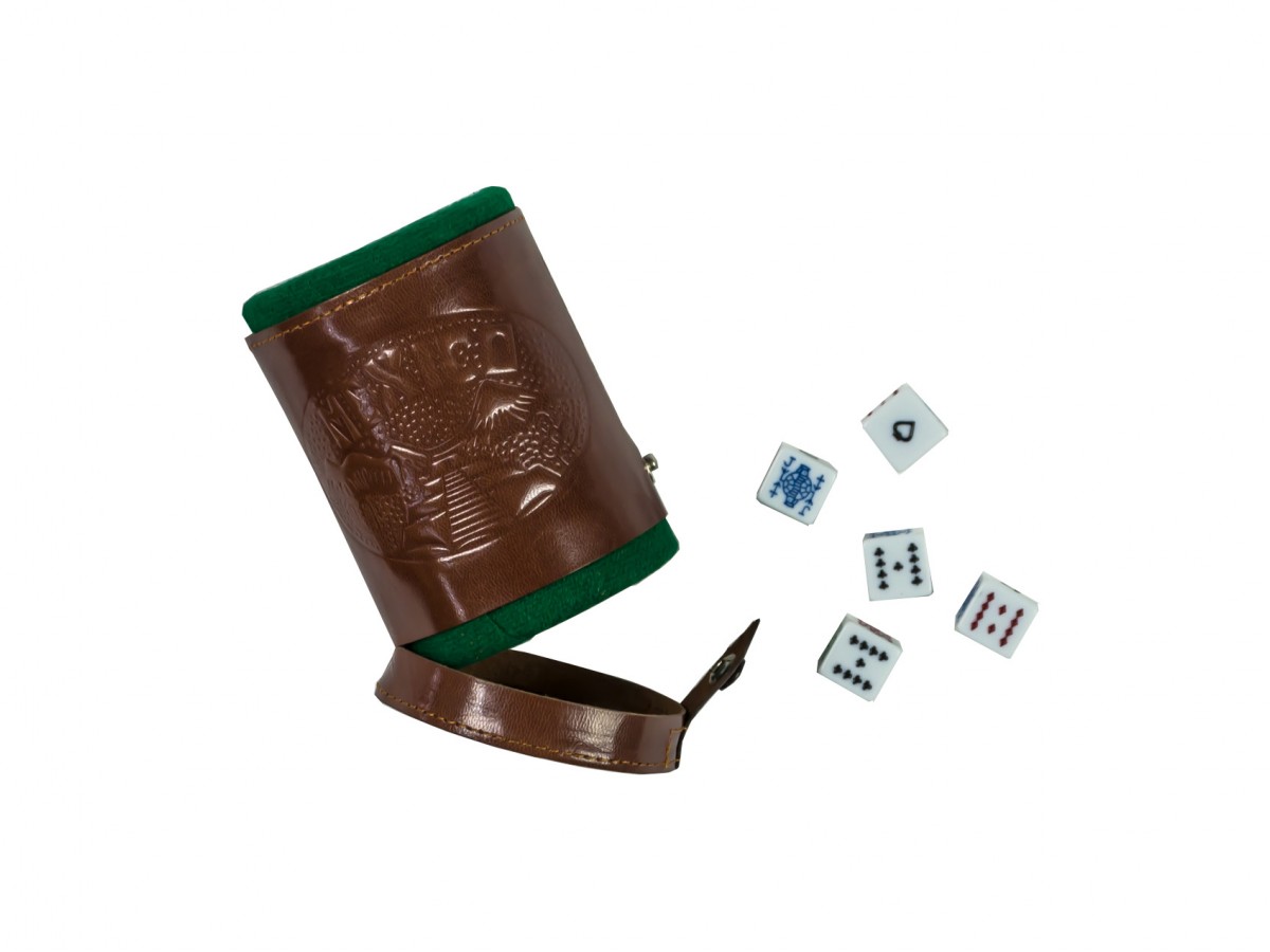 Cubilete de Cuero con Portadados (No disponible)