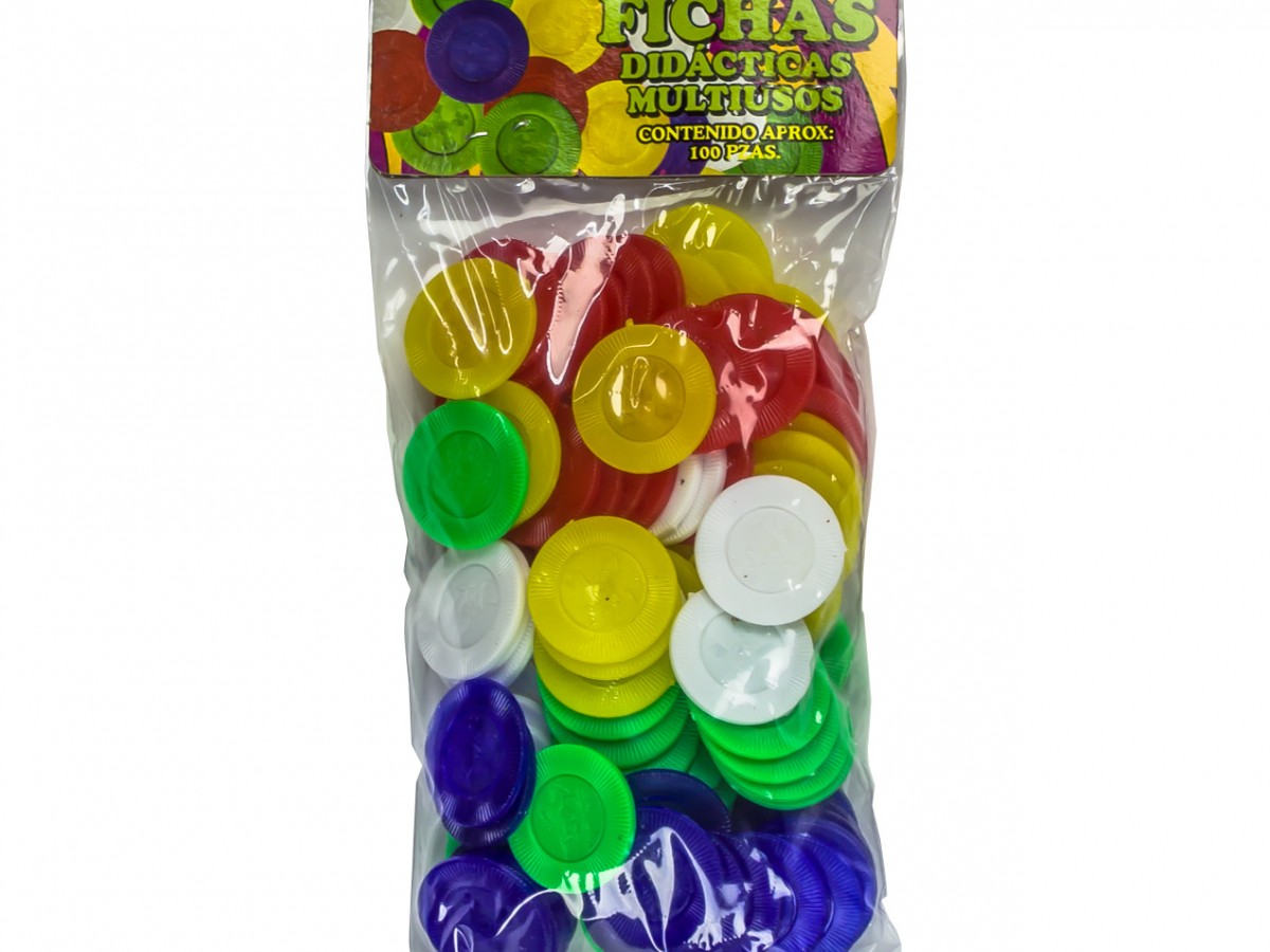 Fichas de Plástico Bolsa Mediana