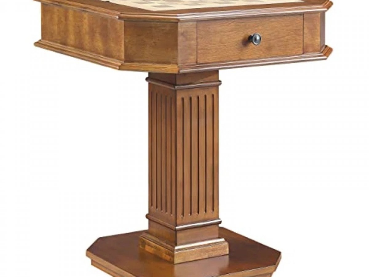 Mesa de Juegos para Ajedrez, Damas y Backgammon en Madera