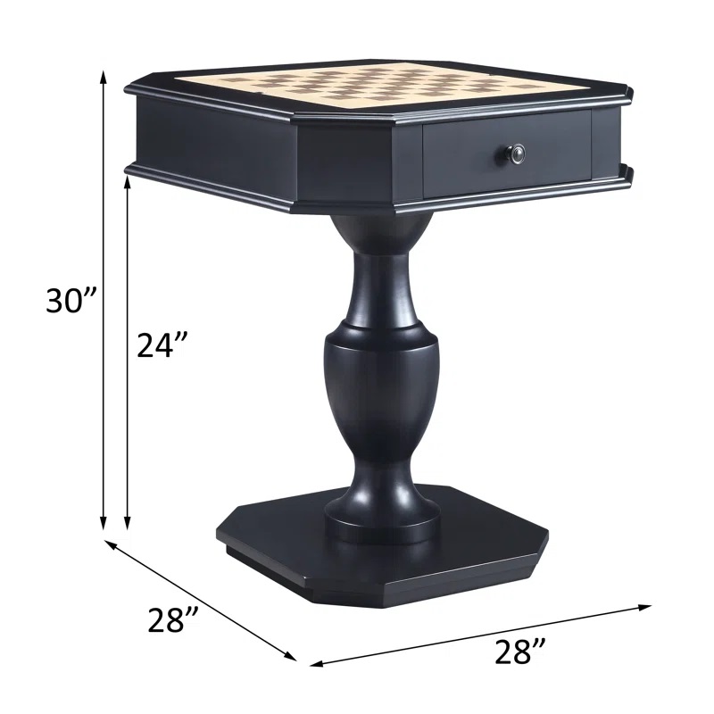 Mesa de Juegos para Ajedrez, Damas y Backgammon en Madera