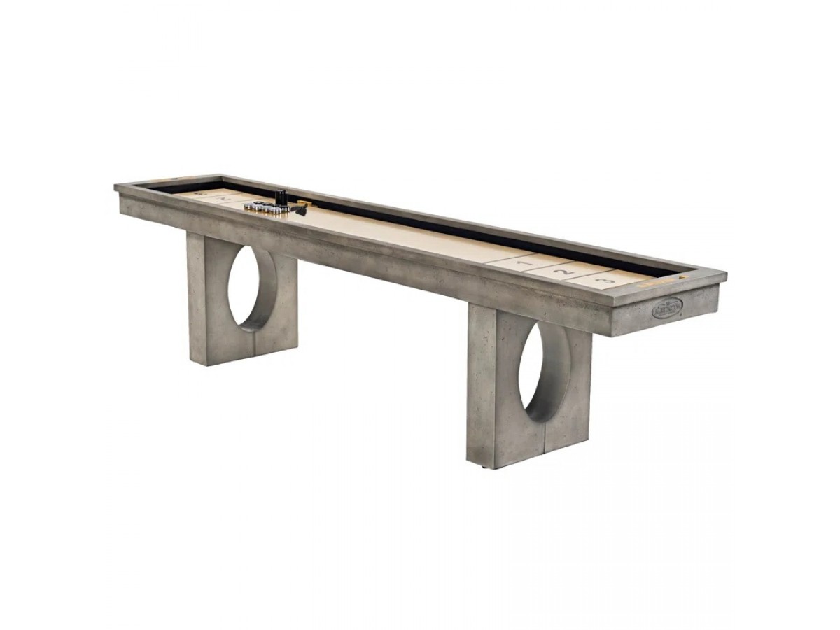 Mesa de Shuffleboard para Exteriores  de 11 pies con Campo de Juego para Todo Clima y Set de 8 Discos
