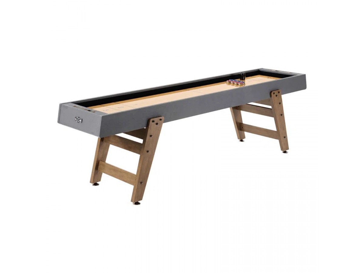 Mesa de shuffleboard Kinwood para Salón de Juegos con set de 8 discos