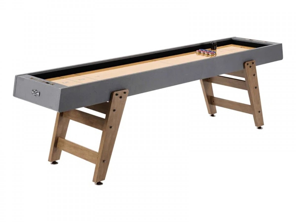 Mesa de shuffleboard Kinwood para Salón de Juegos con set de 8 discos
