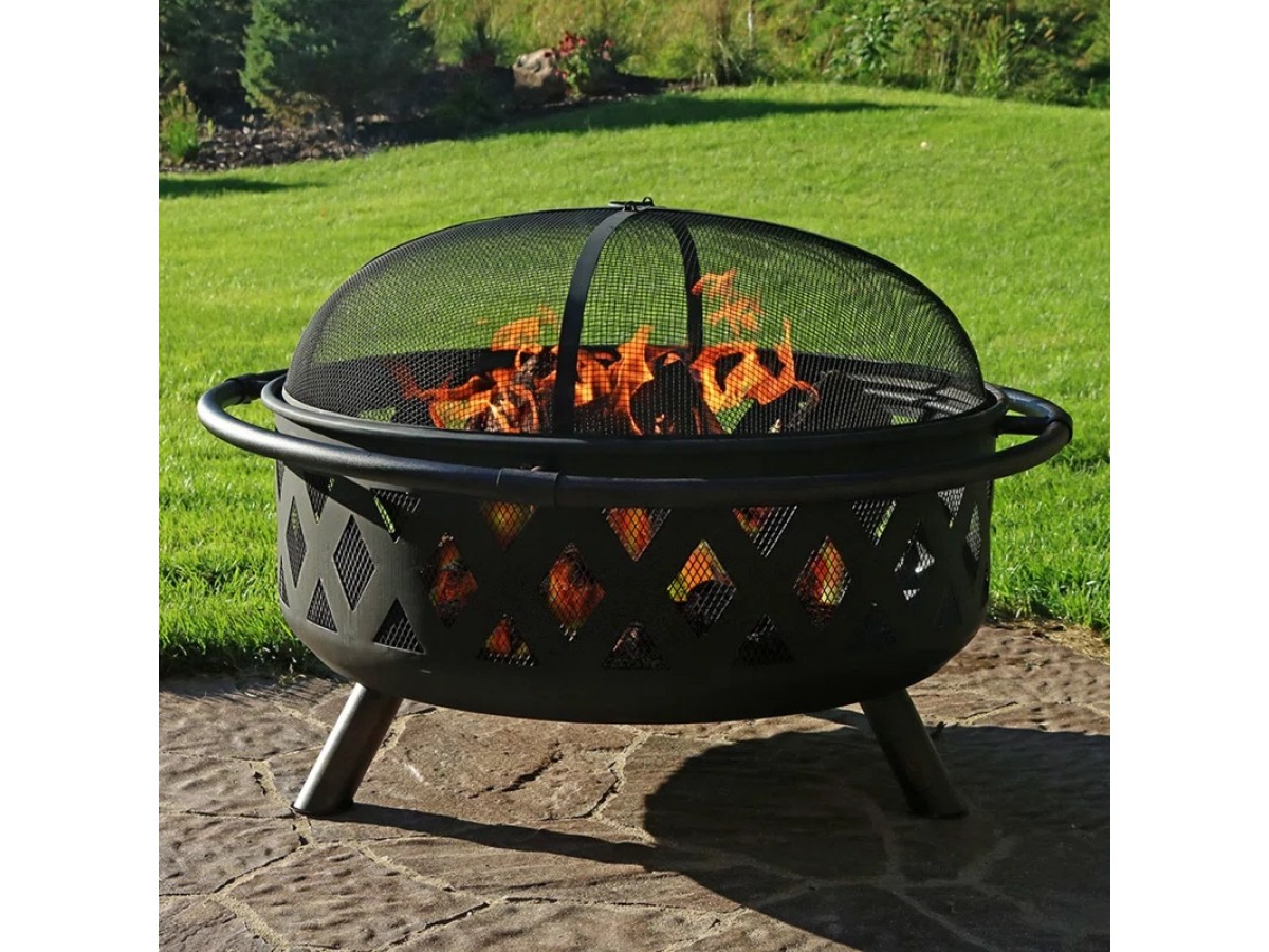 Fogata para Exteriores Quemador de Acero para Leña