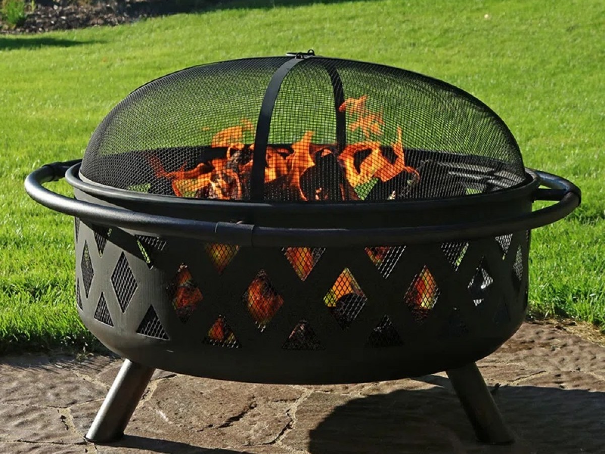 Fogata para Exteriores Quemador de Acero para Leña