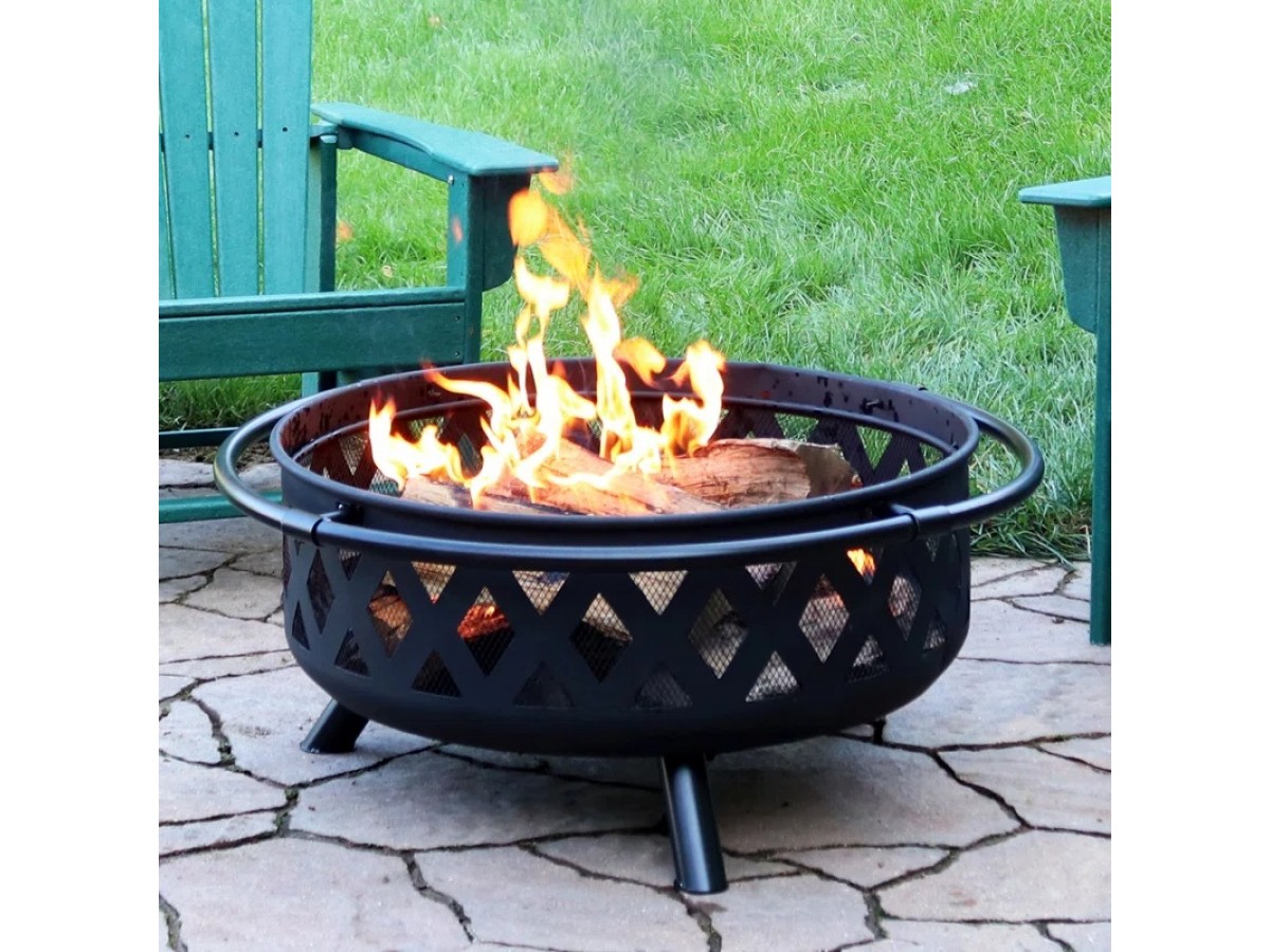 Fogata para Exteriores Quemador de Acero para Leña