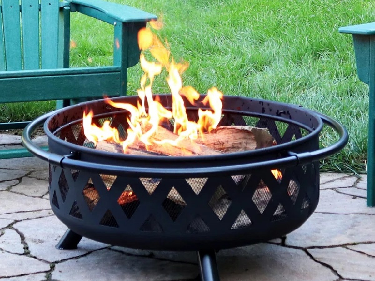 Fogata para Exteriores Quemador de Acero para Leña