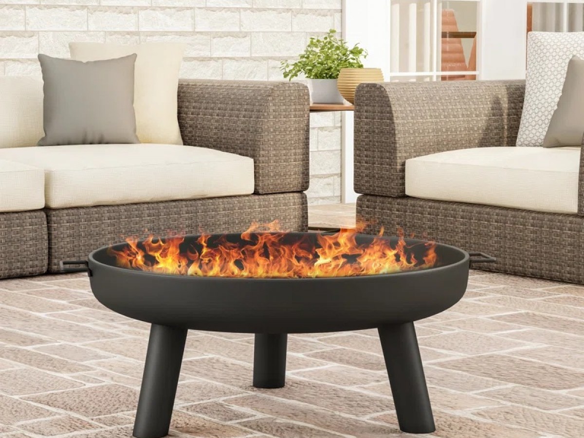 Fogon de Acero para Fogata de Leña al Aire Libre