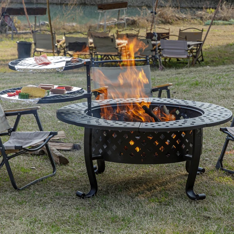 Fogon de Acero para Fogata y Asador 3 en 1