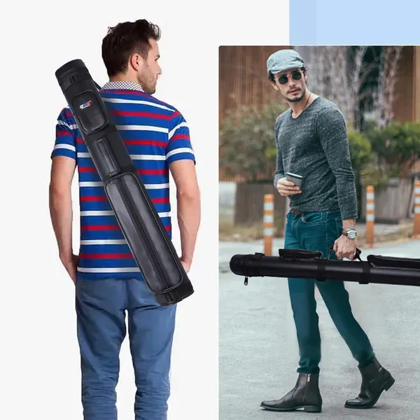 Estuche de Transporte para Taco de Billar Ovalado Duro 2x2 con Bolsa de Accesorios para Tacos (5 colores disponibles) Estuche de Transporte para Taco de Billar Ovalado Duro 2x2 con Bolsa de Accesorios para Tacos (5 colores disponibles)