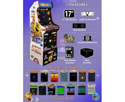 Maquina Arcade Pacman Personalizado con Pac-Mania incluye 14 juegos Maquina Arcade Pacman Personalizado con Pac-Mania incluye 14 juegos