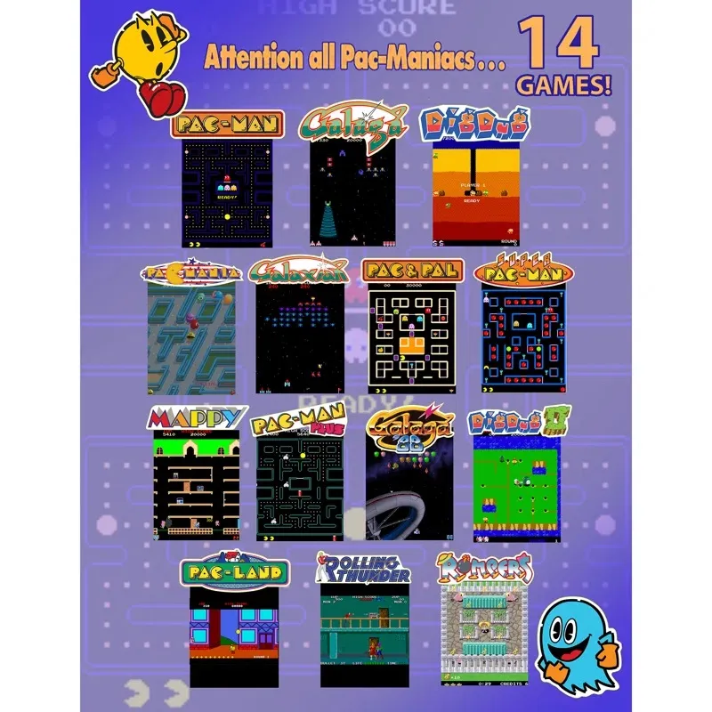 Maquina Arcade Pacman Personalizado con Pac-Mania incluye 14 juegos Maquina Arcade Pacman Personalizado con Pac-Mania incluye 14 juegos
