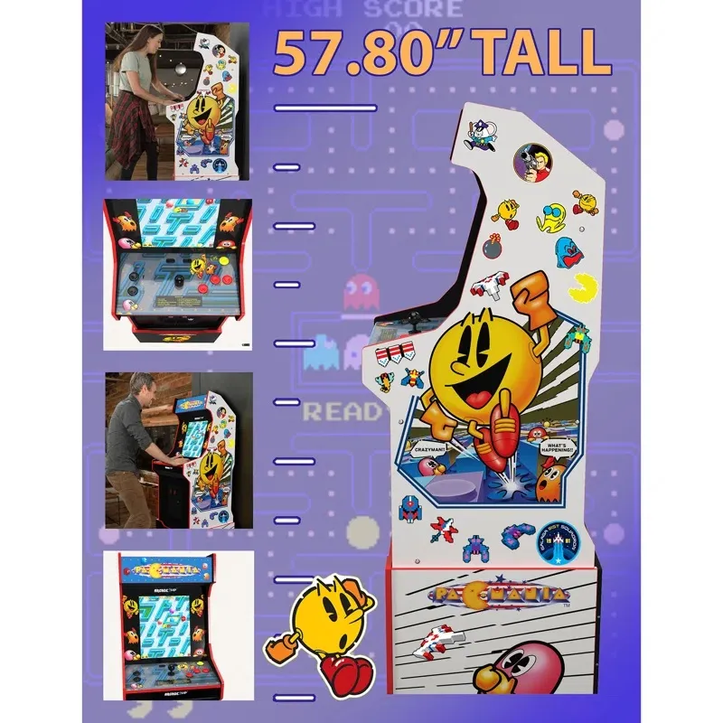Maquina Arcade Pacman Personalizado con Pac-Mania incluye 14 juegos Maquina Arcade Pacman Personalizado con Pac-Mania incluye 14 juegos