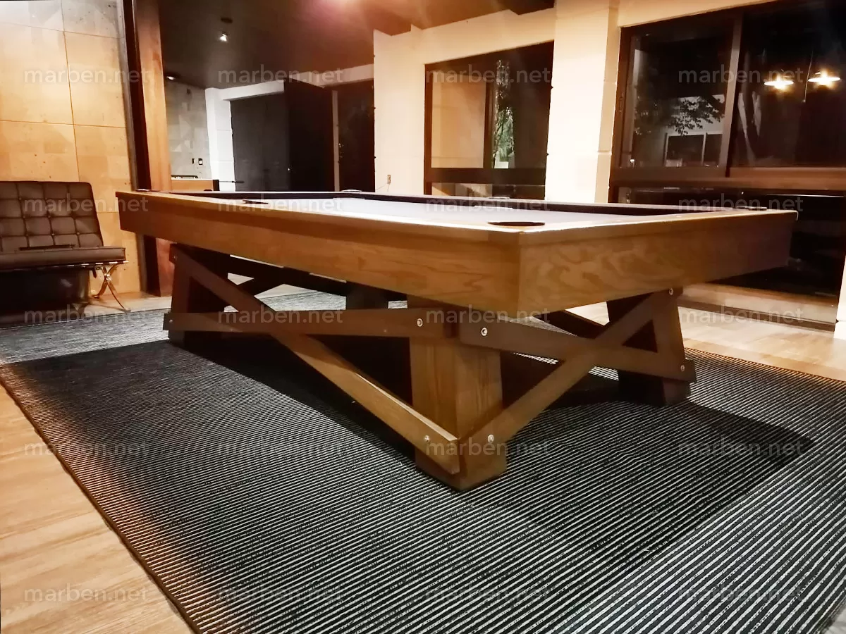 Mesa de Billar Alabama - Color Encino Natural