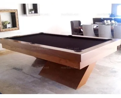 Mesa de Billar Bauhaus - Color Nogal Americano
