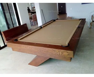 Mesa de Billar Bauhaus - Color Nogal Americano