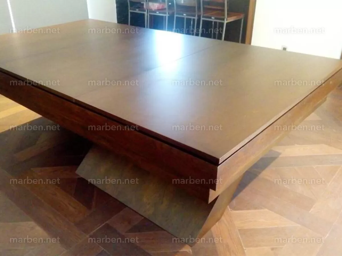 Mesa de Billar Bauhaus - Color Nogal Americano