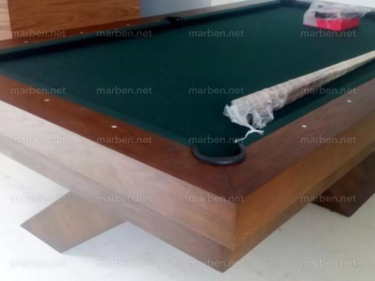 Mesa de Billar Bauhaus - Color Nogal Americano