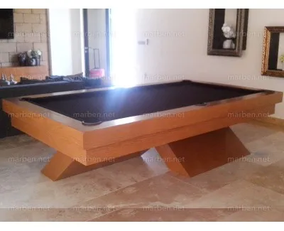Mesa de Billar Bauhaus - Color Nogal Americano