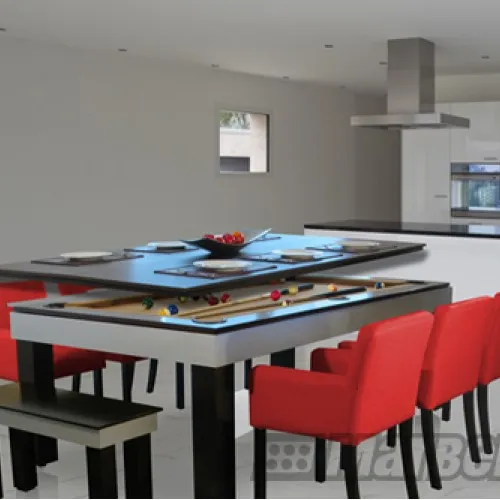 Mesas de Billar con Comedor