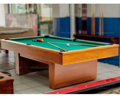 Mesa de Billar California Madera Pino Color Olmo Tamaño 7 Ft