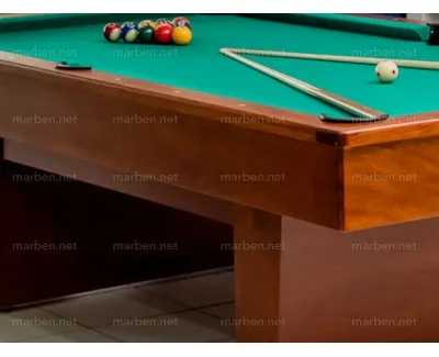 Mesa de Billar California Madera Pino Color Olmo Tamaño 7 Ft