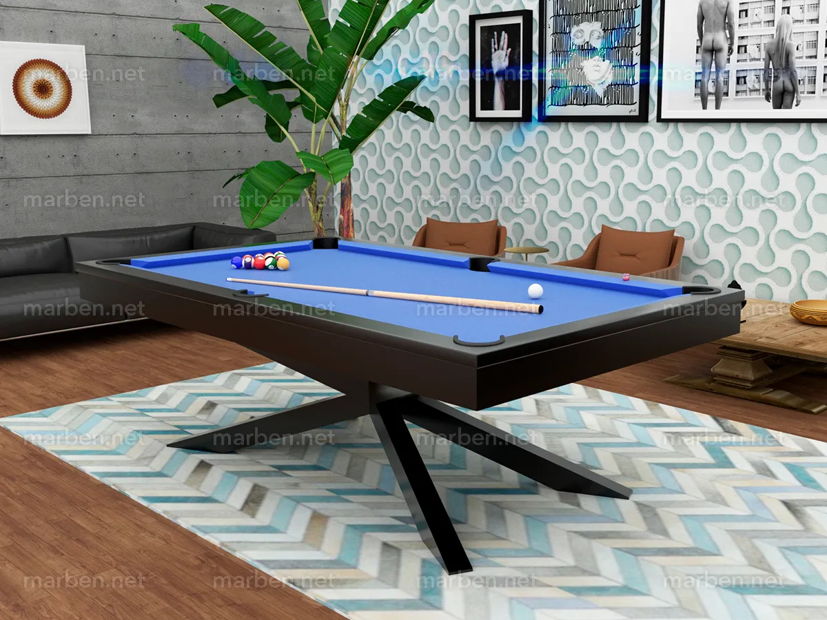 Mesa de Billar Industria II de Banak Patas de Acero