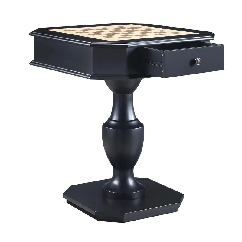 Mesa de Juegos para Ajedrez, Damas y Backgammon en Madera Mesa de Juegos para Ajedrez, Damas y Backgammon en Madera