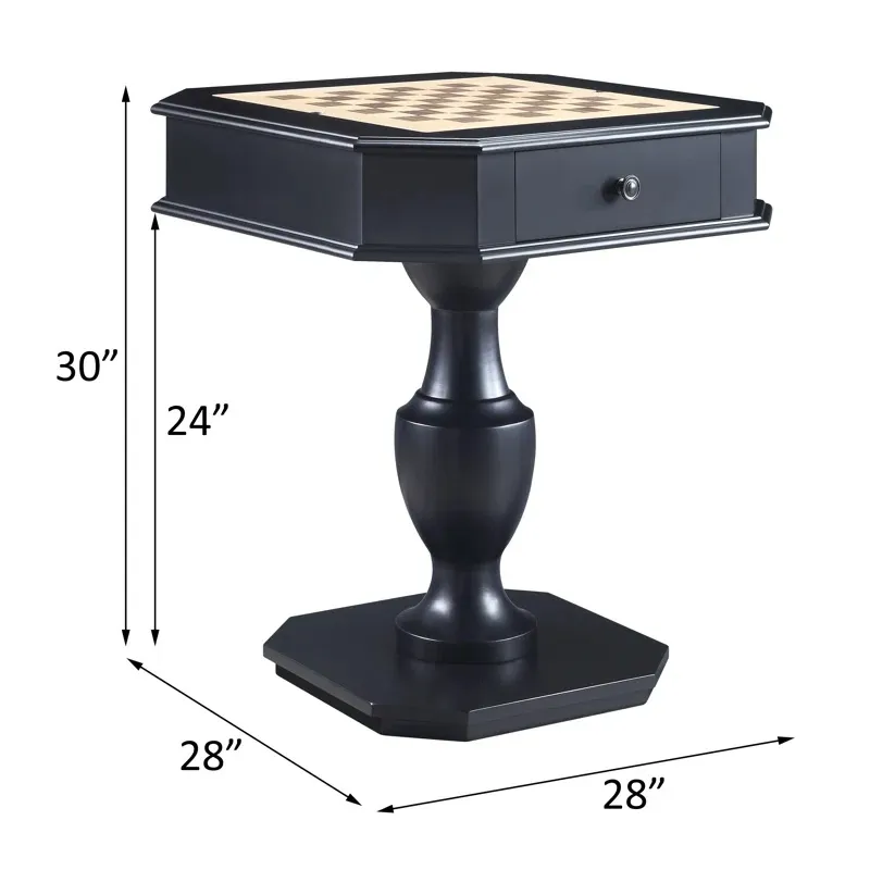 Mesa de Juegos para Ajedrez, Damas y Backgammon en Madera Mesa de Juegos para Ajedrez, Damas y Backgammon en Madera