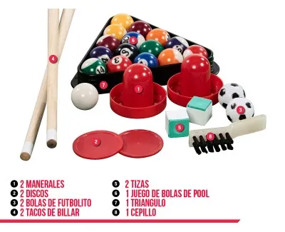 Mesa Multijuegos 3 en 1 de 48 Pulgadas MD Sports Mesa Multijuegos 3 en 1 de 48 Pulgadas MD Sports