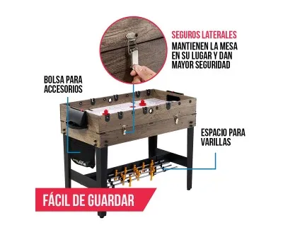 Mesa Multijuegos 3 en 1 de 48 Pulgadas MD Sports Mesa Multijuegos 3 en 1 de 48 Pulgadas MD Sports