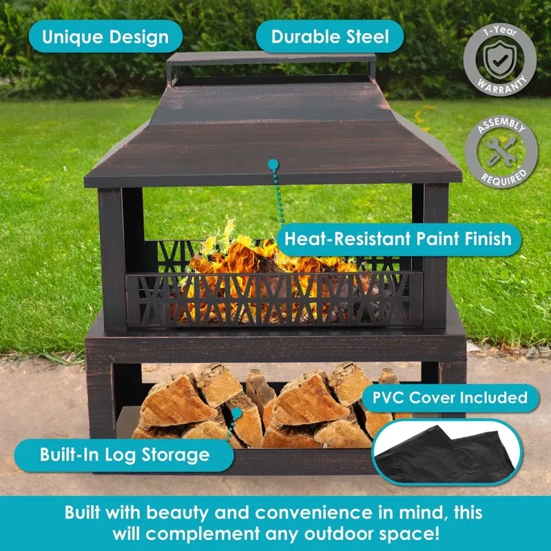 Chimenea para Exteriores en Acero Chimenea para Exteriores en Acero