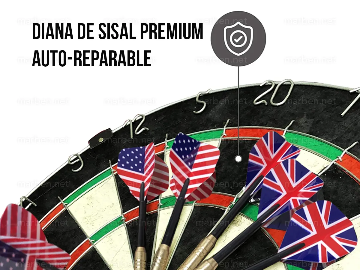 Diana Profesional De Sisal Engelhart Longfield-Diana Para Competición – Tablero De Dardos Con Alambre Redondo, Sin Grapas, Ideal Para Niños Desde 10 Años