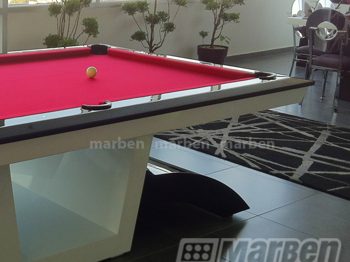Mesa de Billar Blackdiamond Blanca y Negro