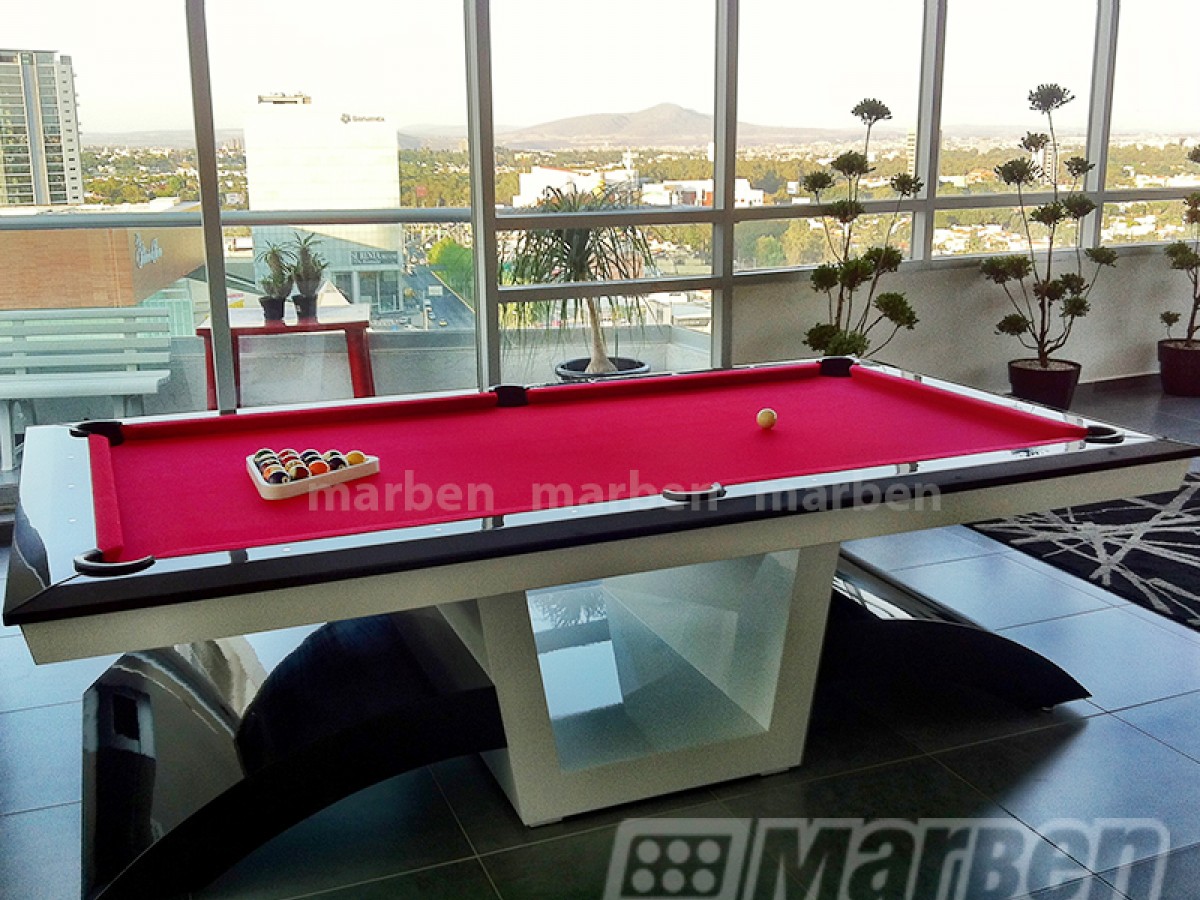 Mesa de Billar Blackdiamond Blanca y Negro