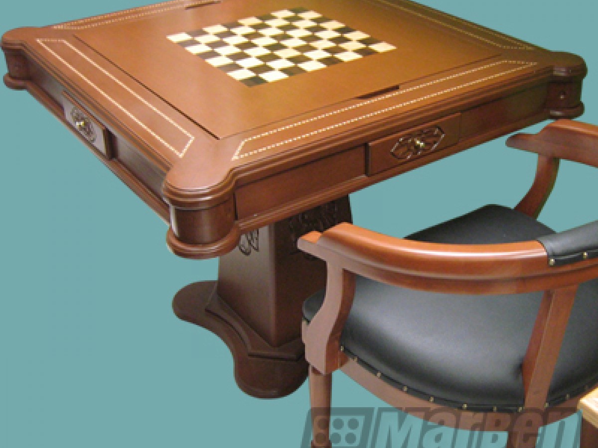 Mesa de Juego Clásica de Lujo Cuadrada