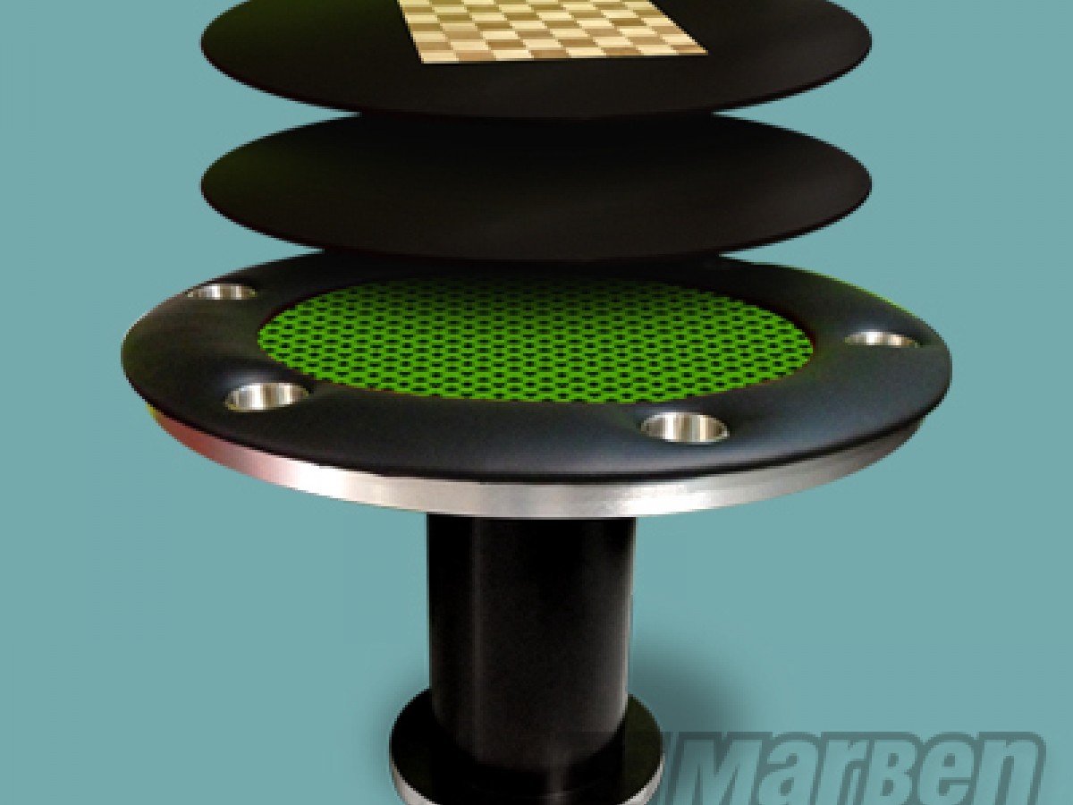 Mesa de Juego Redonda para 6 Personas