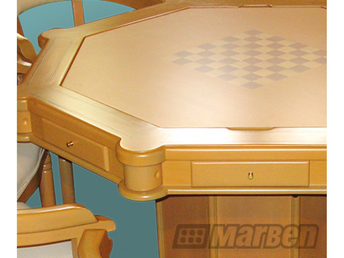 MESA DE JUEGO- CLASICA DE LUJO - OCTAGONAL (BANACK) (V) 