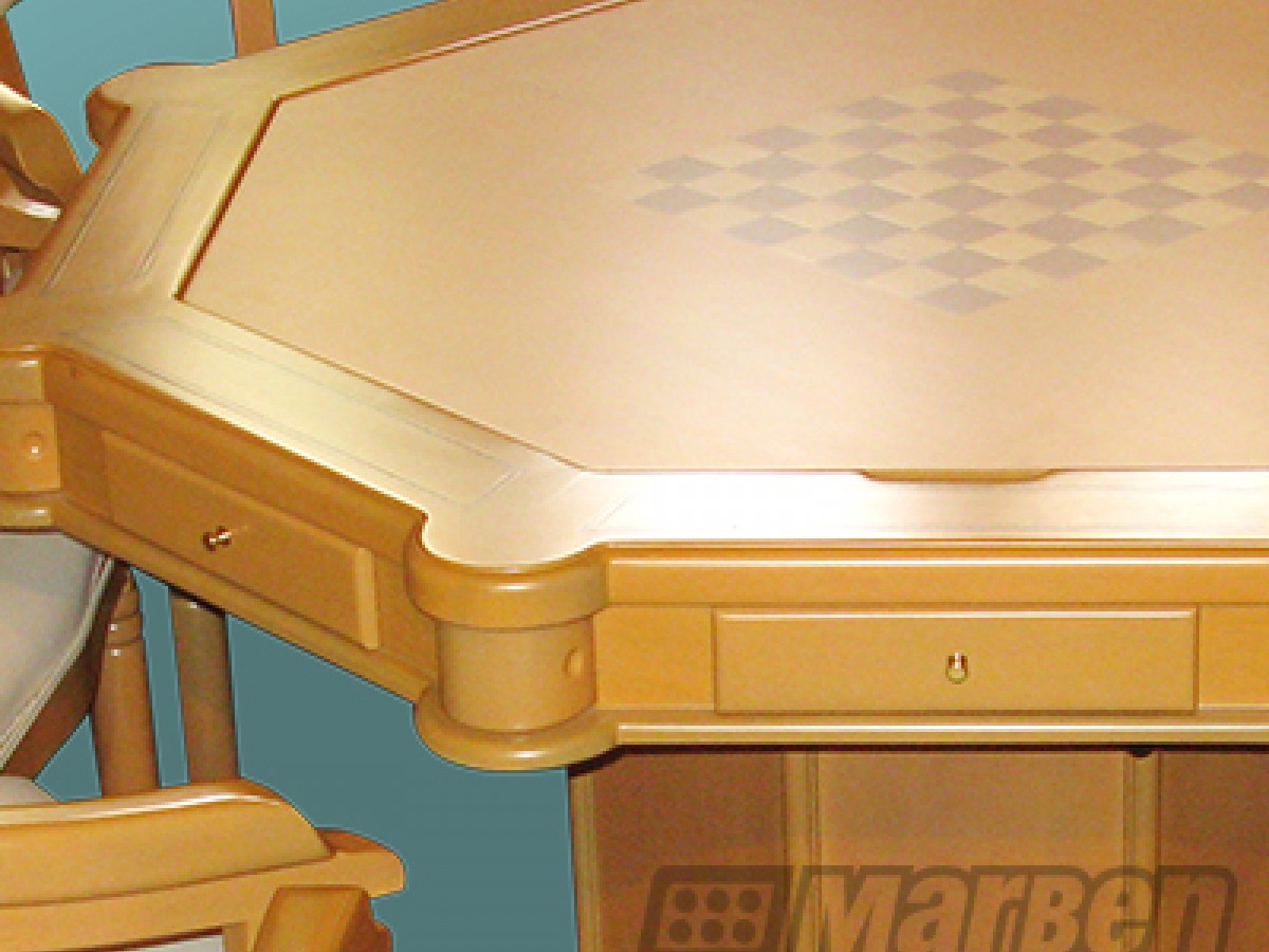 MESA DE JUEGO- CLASICA DE LUJO - OCTAGONAL (BANACK) (V) 