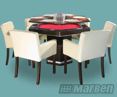 Mesa de Juego Bilie Comedor Hexagonal
