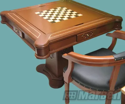 Mesa de Juego Clásica de Lujo Cuadrada Mesa de Juego Clásica de Lujo Cuadrada